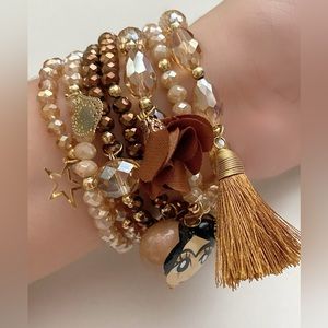 Brown bracelet set